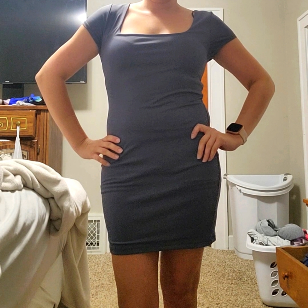 Women short sleeve bodycon dress
